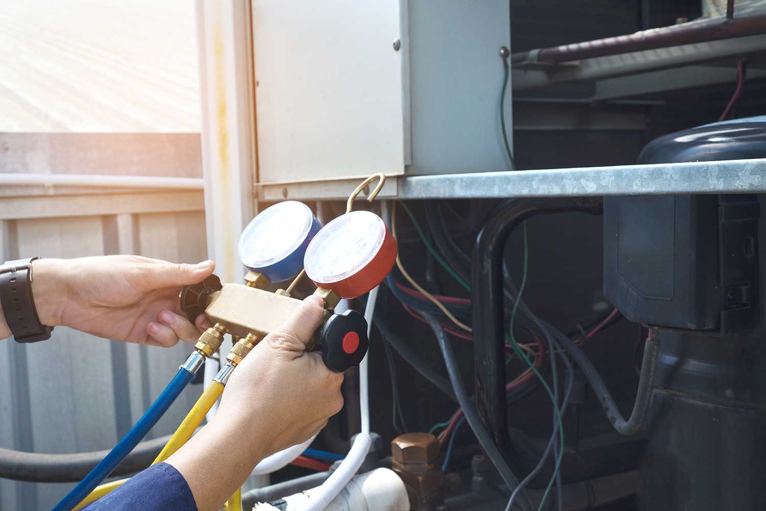 Fall service inspections by Heating and Air Conditioning professional